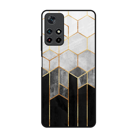 Tricolor Pattern Redmi Note 11T 5G Glass Back Cover Online