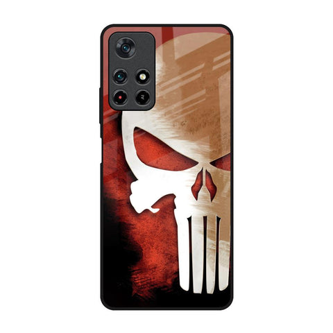 Red Skull Redmi Note 11T 5G Glass Back Cover Online