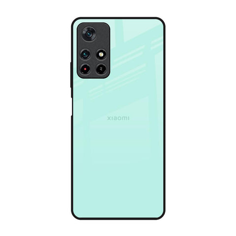 Teal Redmi Note 11T 5G Glass Back Cover Online