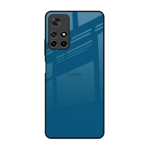 Cobalt Blue Redmi Note 11T 5G Glass Back Cover Online