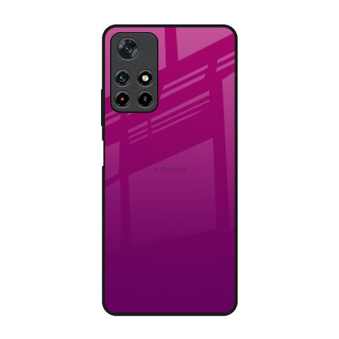 Magenta Gradient Redmi Note 11T 5G Glass Back Cover Online