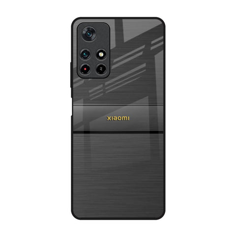 Grey Metallic Glass Redmi Note 11T 5G Glass Back Cover Online