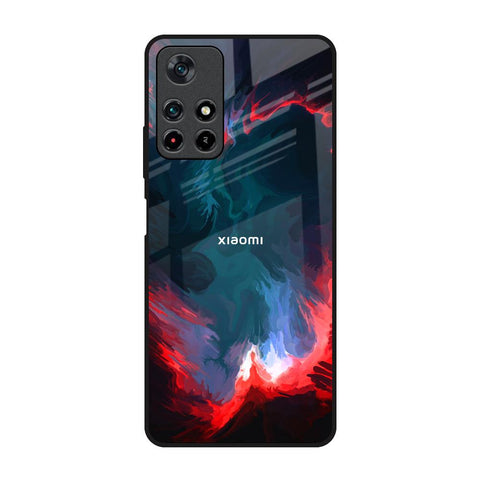 Brush Art Redmi Note 11T 5G Glass Back Cover Online