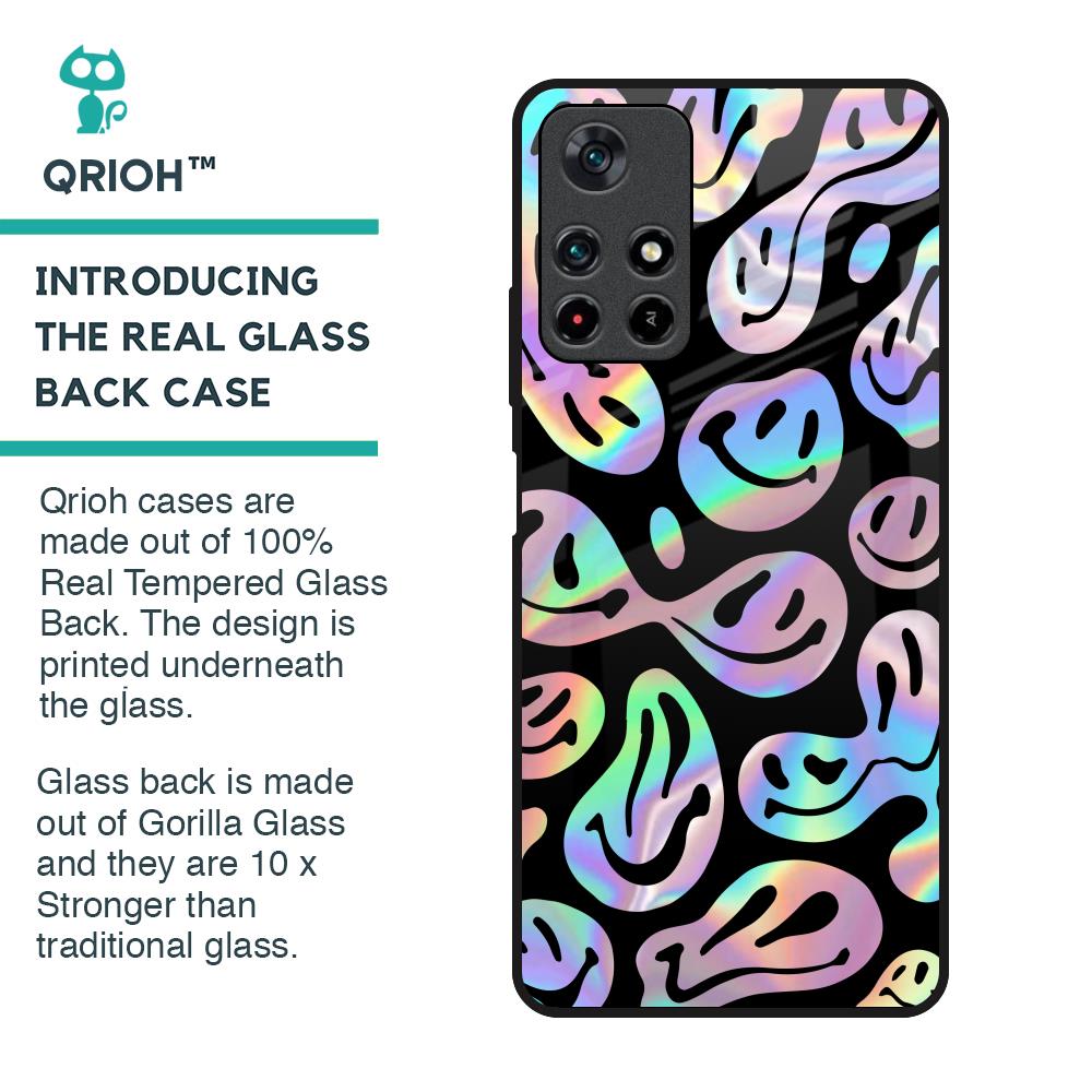 Acid Smile Glass Case for Redmi Note 11T 5G