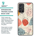 Abstract Faces Glass Case for Redmi Note 11T 5G