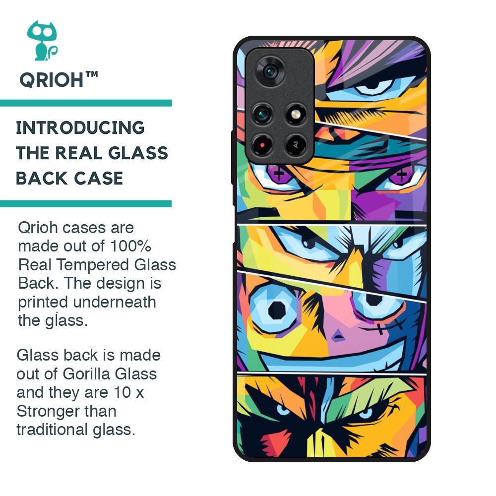 Anime Legends Glass Case for Redmi Note 11T 5G