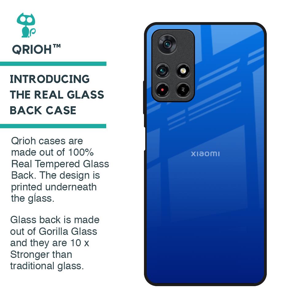 Egyptian Blue Glass Case for Redmi Note 11T 5G