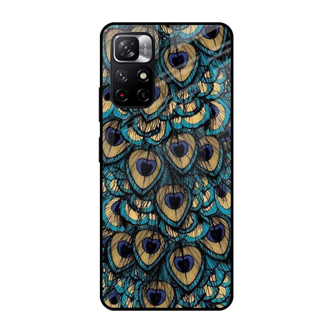 Peacock Feathers Redmi Note 11T 5G Glass Cases & Covers Online