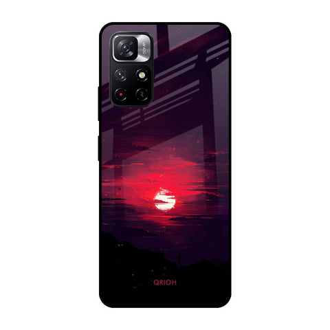 Morning Red Sky Redmi Note 11T 5G Glass Cases & Covers Online