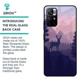 Deer In Night Glass Case For Redmi Note 11T 5G