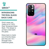 Colorful Waves Glass case for Redmi Note 11T 5G