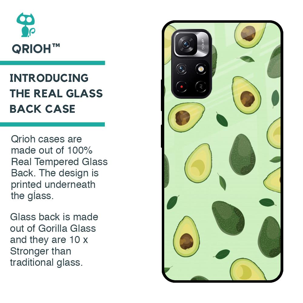 Avocado Green Glass Case For Redmi Note 11T 5G