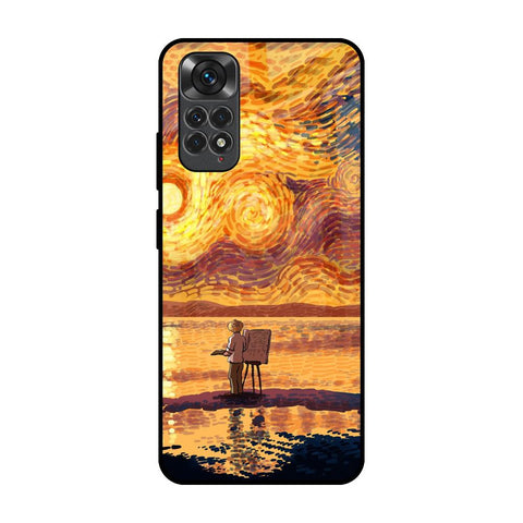 Sunset Vincent Redmi Note 11S Glass Back Cover Online