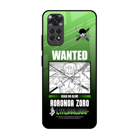 Zoro Wanted Redmi Note 11S Glass Back Cover Online