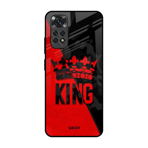 I Am A King Redmi Note 11S Glass Back Cover Online