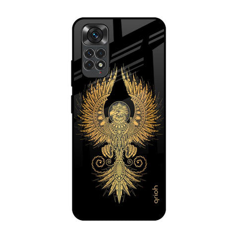 Mythical Phoenix Art Redmi Note 11S Glass Back Cover Online