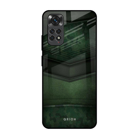 Green Leather Redmi Note 11S Glass Back Cover Online