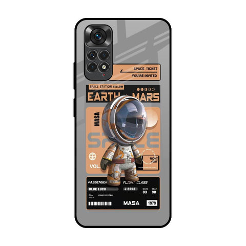 Space Ticket Redmi Note 11S Glass Back Cover Online