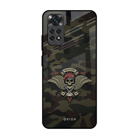 Army Warrior Redmi Note 11S Glass Back Cover Online
