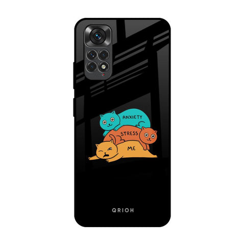 Anxiety Stress Redmi Note 11S Glass Back Cover Online