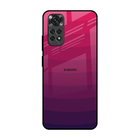 Wavy Pink Pattern Redmi Note 11S Glass Back Cover Online