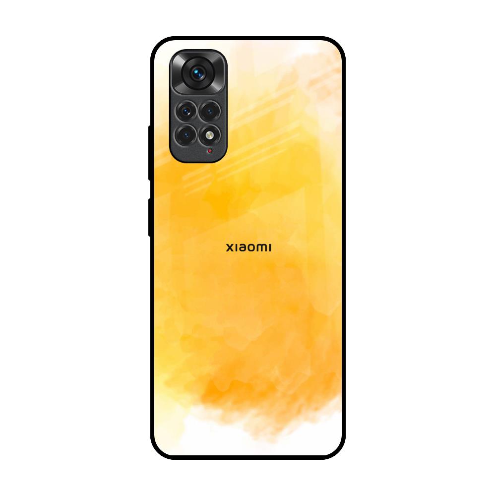 Rustic Orange Redmi Note 11S Glass Back Cover Online
