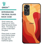 Magma Color Pattern Glass Case for Redmi Note 11S