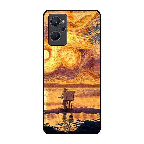 Sunset Vincent Realme 9i Glass Back Cover Online