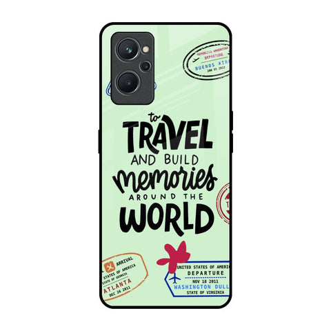 Travel Stamps Realme 9i Glass Back Cover Online