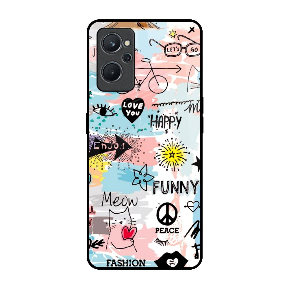Just For You Realme 9i Glass Back Cover Online