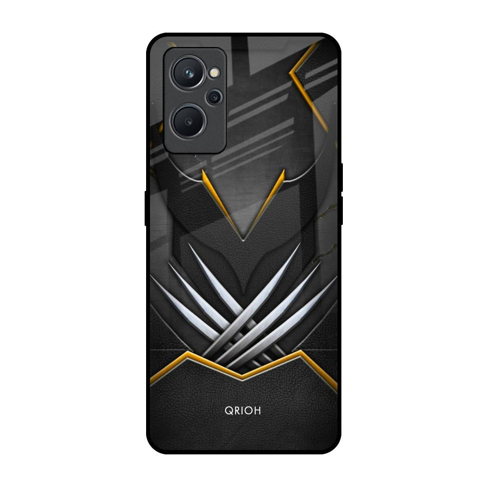 Black Warrior Realme 9i Glass Back Cover Online
