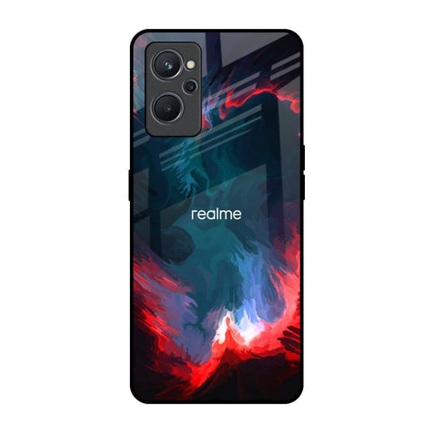 Brush Art Realme 9i Glass Back Cover Online