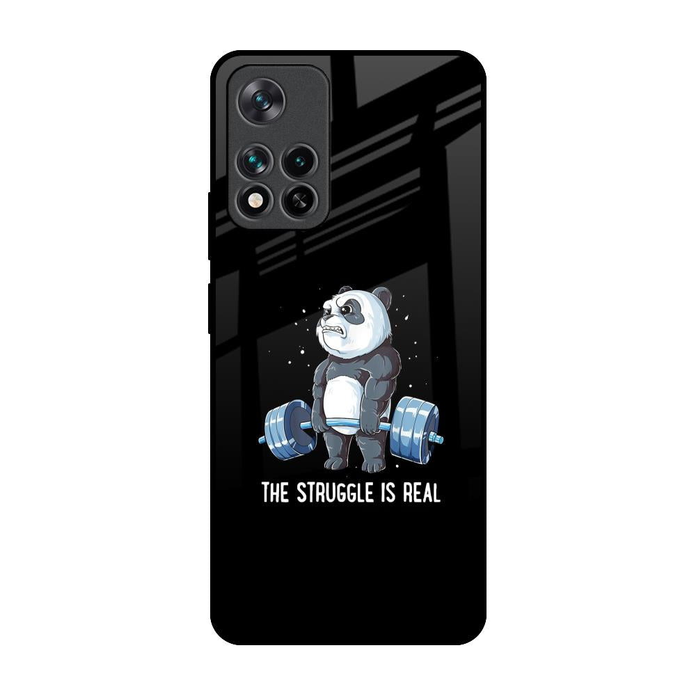 Real Struggle Mi 11i Glass Back Cover Online