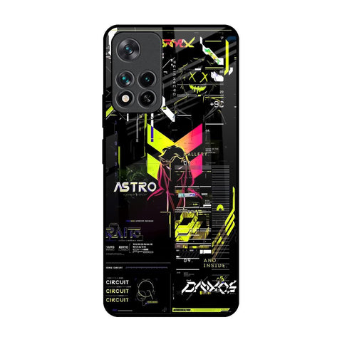 Astro Glitch Mi 11i Glass Back Cover Online