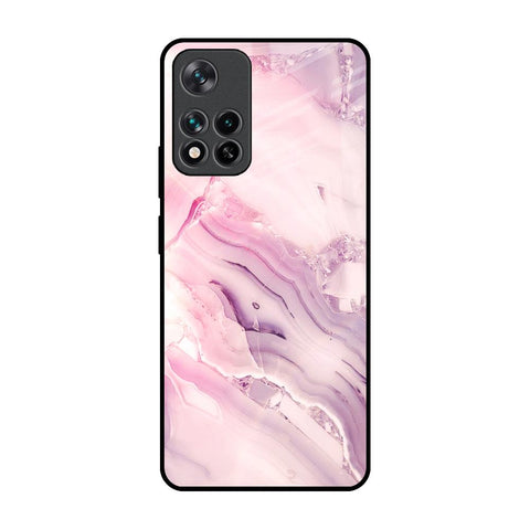 Diamond Pink Gradient Mi 11i Glass Back Cover Online