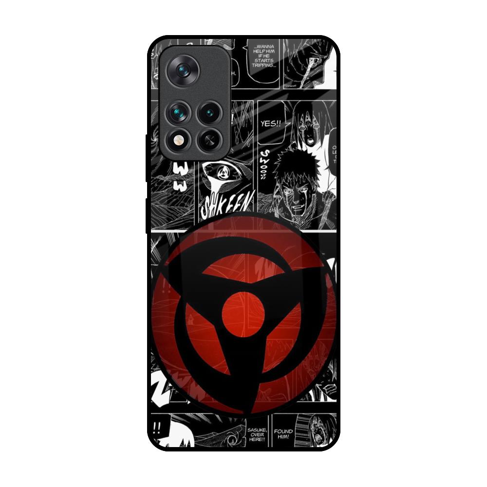 Sharingan Mi 11i Glass Back Cover Online