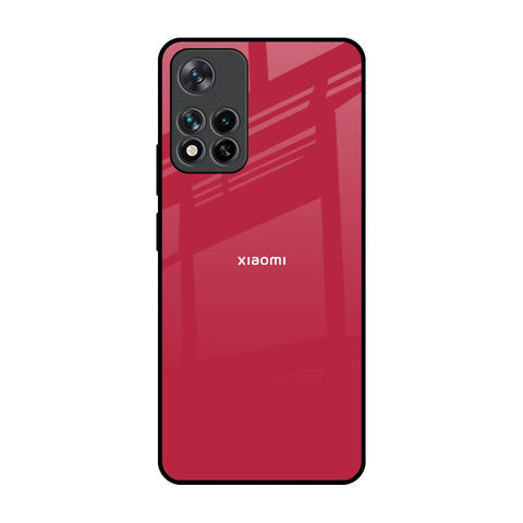 Solo Maroon Mi 11i Glass Back Cover Online