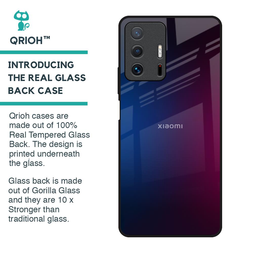 Mix Gradient Shade Glass Case For Mi 11T Pro 5G