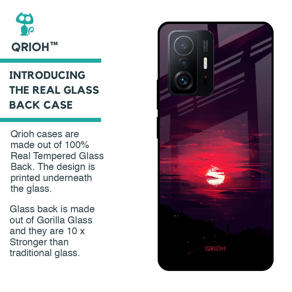 Morning Red Sky Glass Case For Mi 11T Pro 5G