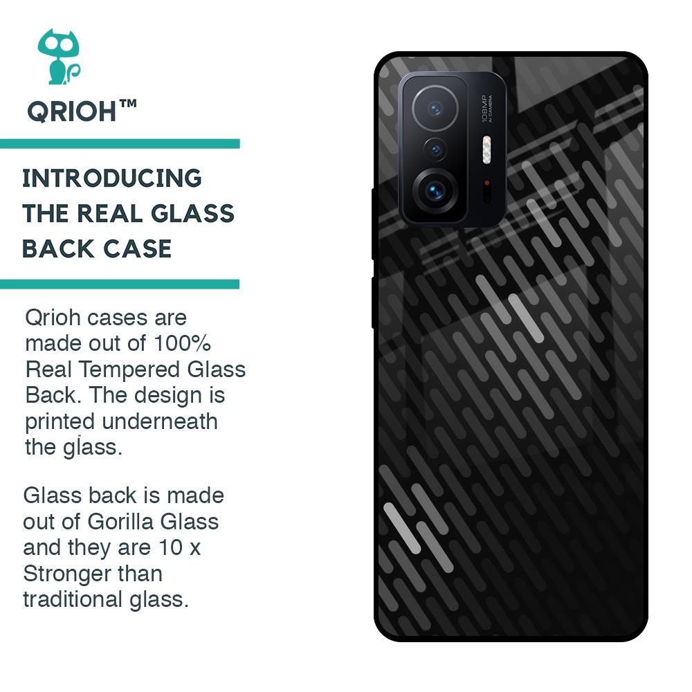 Dark Abstract Pattern Glass Case For Mi 11T Pro 5G