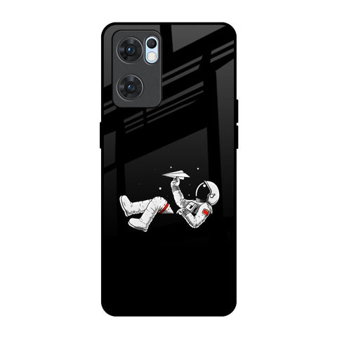 Space Traveller Oppo Reno7 5G Glass Back Cover Online