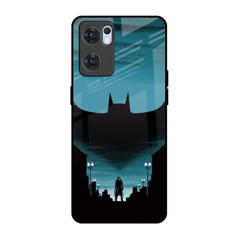 Cyan Bat Oppo Reno7 5G Glass Back Cover Online