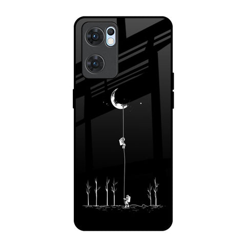Catch the Moon Oppo Reno7 5G Glass Back Cover Online