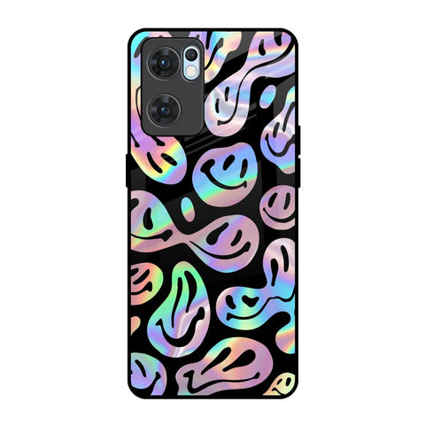 Acid Smile Oppo Reno7 5G Glass Back Cover Online