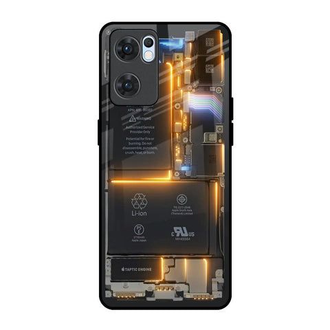 Glow Up Skeleton Oppo Reno7 5G Glass Back Cover Online