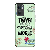 Travel Stamps Oppo Reno7 5G Glass Back Cover Online