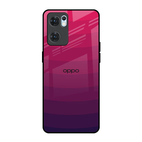 Wavy Pink Pattern Oppo Reno7 5G Glass Back Cover Online