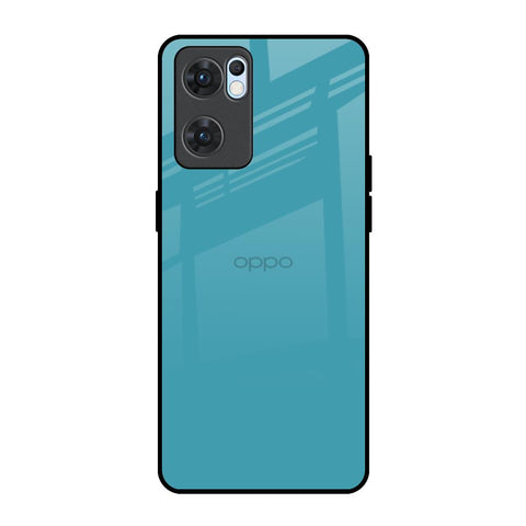 Oceanic Turquiose Oppo Reno7 5G Glass Back Cover Online