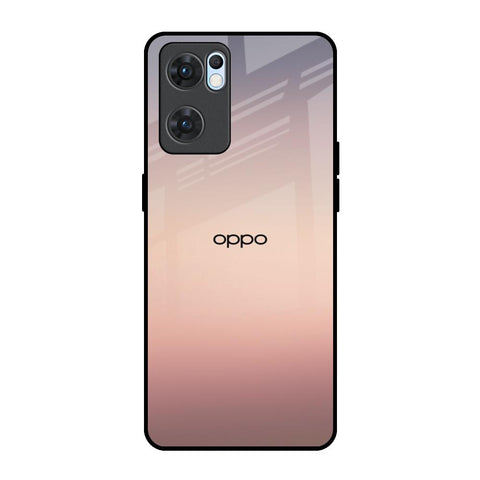 Golden Mauve Oppo Reno7 5G Glass Back Cover Online