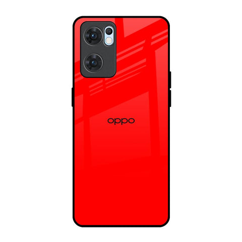 Blood Red Oppo Reno7 5G Glass Back Cover Online
